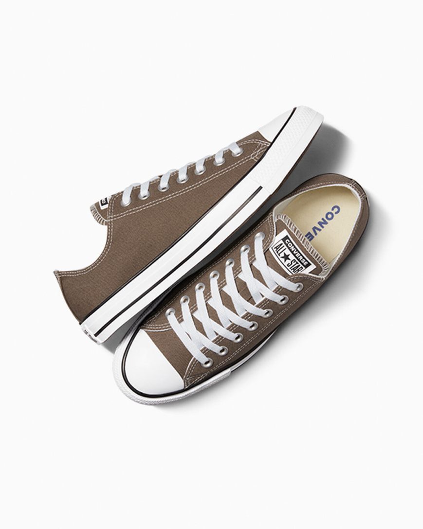 Tenis Converse Chuck Taylor All Star Classicos Cano Baixo Feminino Cinzentas Escuro | PT Y045P18